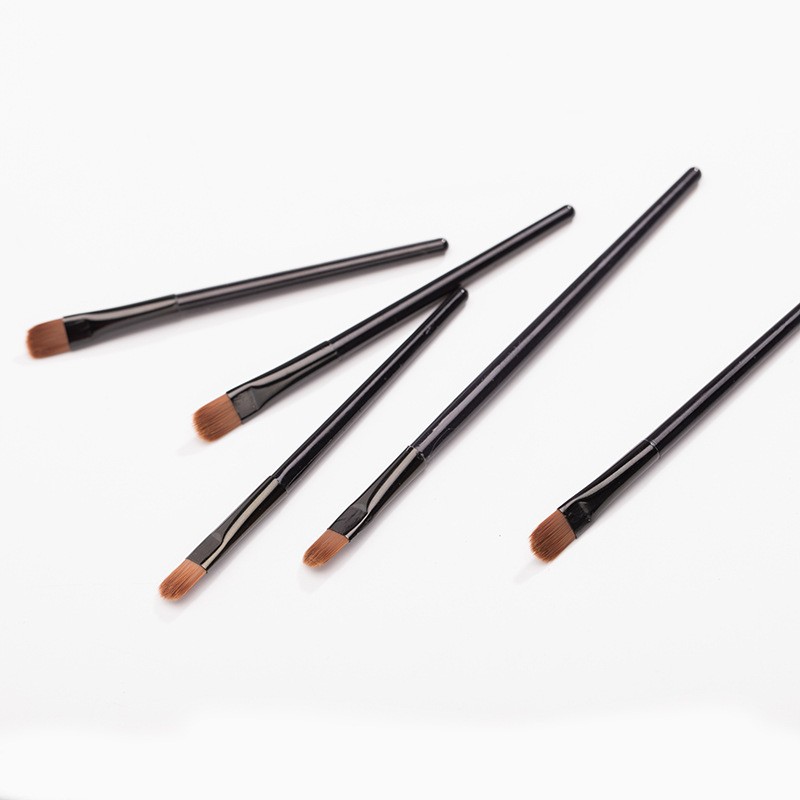 Venta directa de fábrica cepillo de labios pequeño cepillo de ojos negro cepillo de maquillaje cepillo de sombra de ojos accesorios de maquillaje herramientas de maquillaje ACCESORIOS DE MANICURA