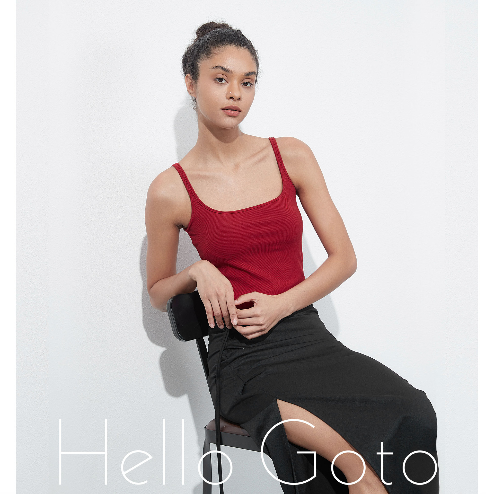 906 Summer Classic Women's Bottoming Vest (with Coaster) Casual, Easiest for Match, Plaid, Commuting Slimming Outer Suspbottomers