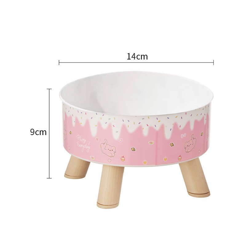 Tazón de fuente del animal doméstico antidetonante antideslizante cuenco de cuatro esquinas perro de gran capacidad Tazón de arroz anti-columna vertebral cervical tazón de gato mascota de un solo tazón de acero inoxidable