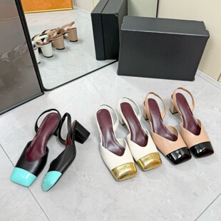 YBС���L��Ƥ��ЬŮ���^ƴɫ�߸��r��һ�ֿێ����^�ָ���Ь6cm