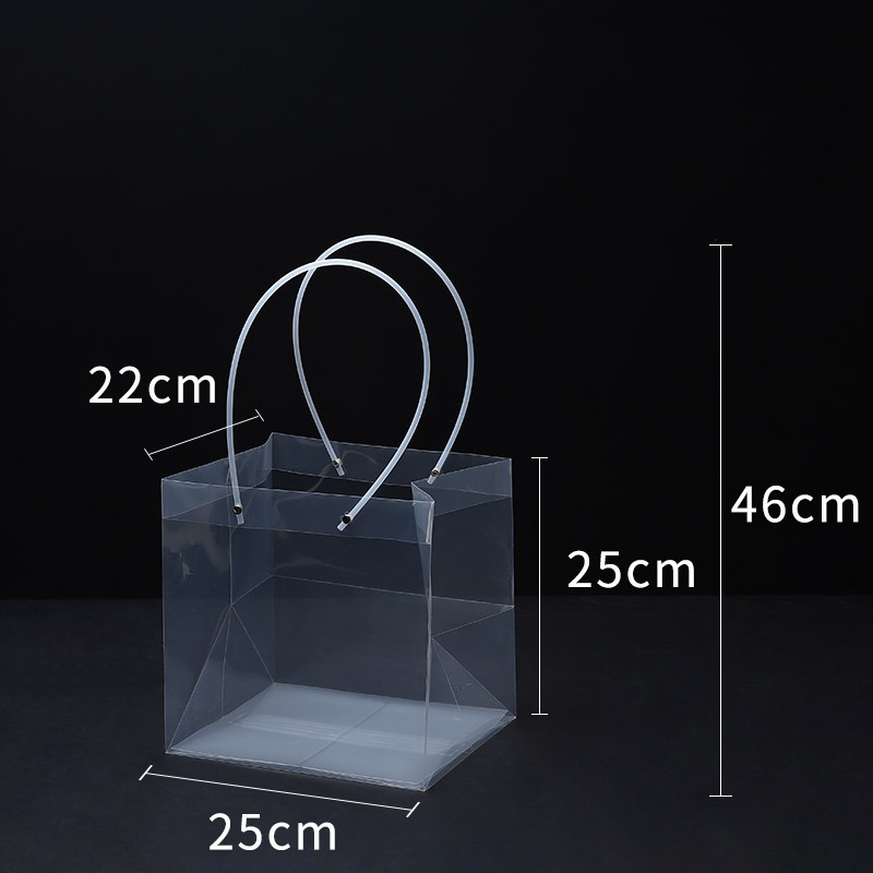 Bolsa para arreglos florales de PVC transparente, impermeable, de plástico, para regalo, bolsa de transporte para ramos de flores, bolsa de embalaje para floristería, materiales florales al por mayor