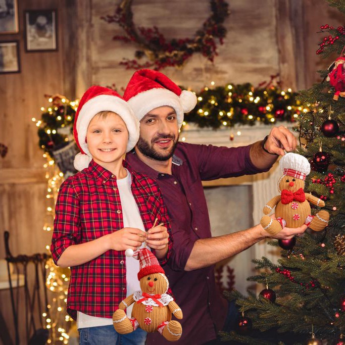 Escenas de Navidad transfronterizas colgantes pan de jengibre muñecas colgantes muñecas de dibujos animados colgantes muñecas accesorios de decoración del árbol de Navidad