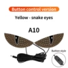 Button style A10 yellow snake eyes