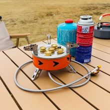 户外五星炉头野外炉具露营便携式煤气燃气灶瓦斯卡式炉猛火炉头