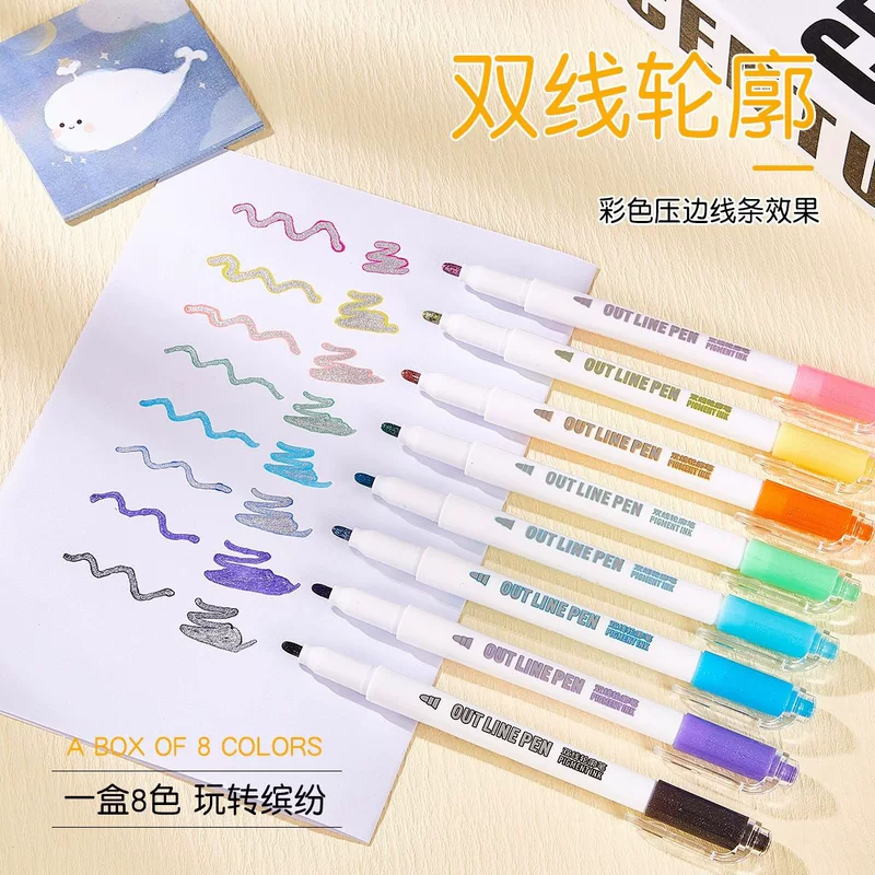 Liner, set for students, crayons, Amazon, 8 colors, DIY, Birthday gift