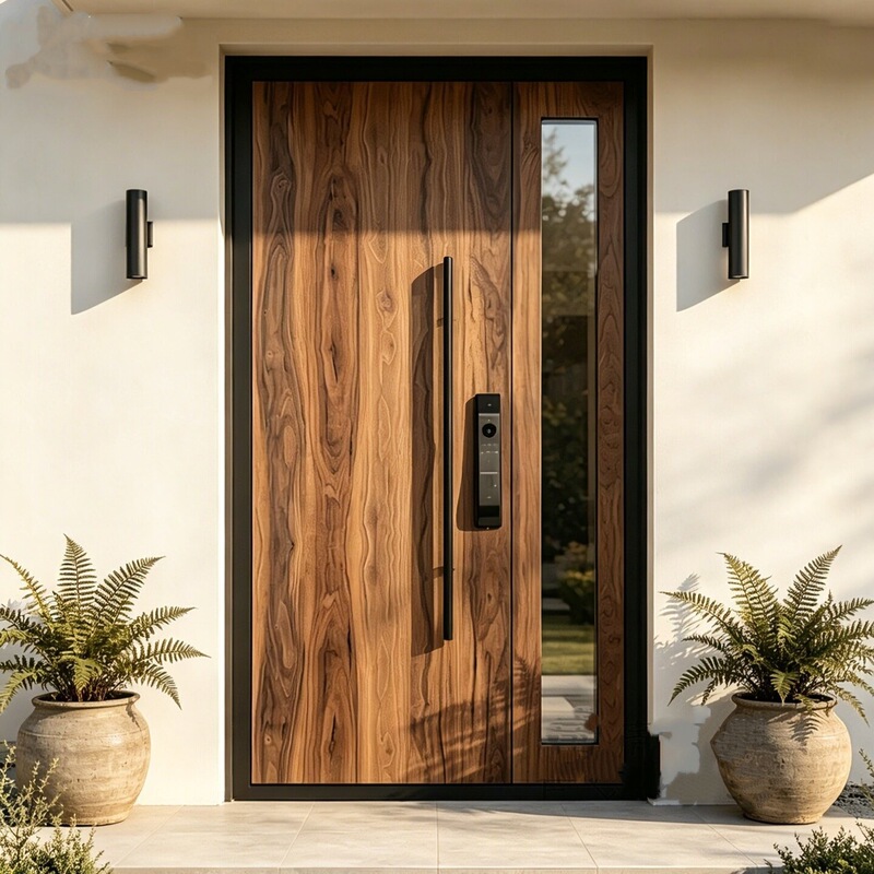 Exquisitely carved cast aluminum entrance door, double-door mother-and-child door, luxurious villa double-door entrance, single-door entrance for self-built rural homes