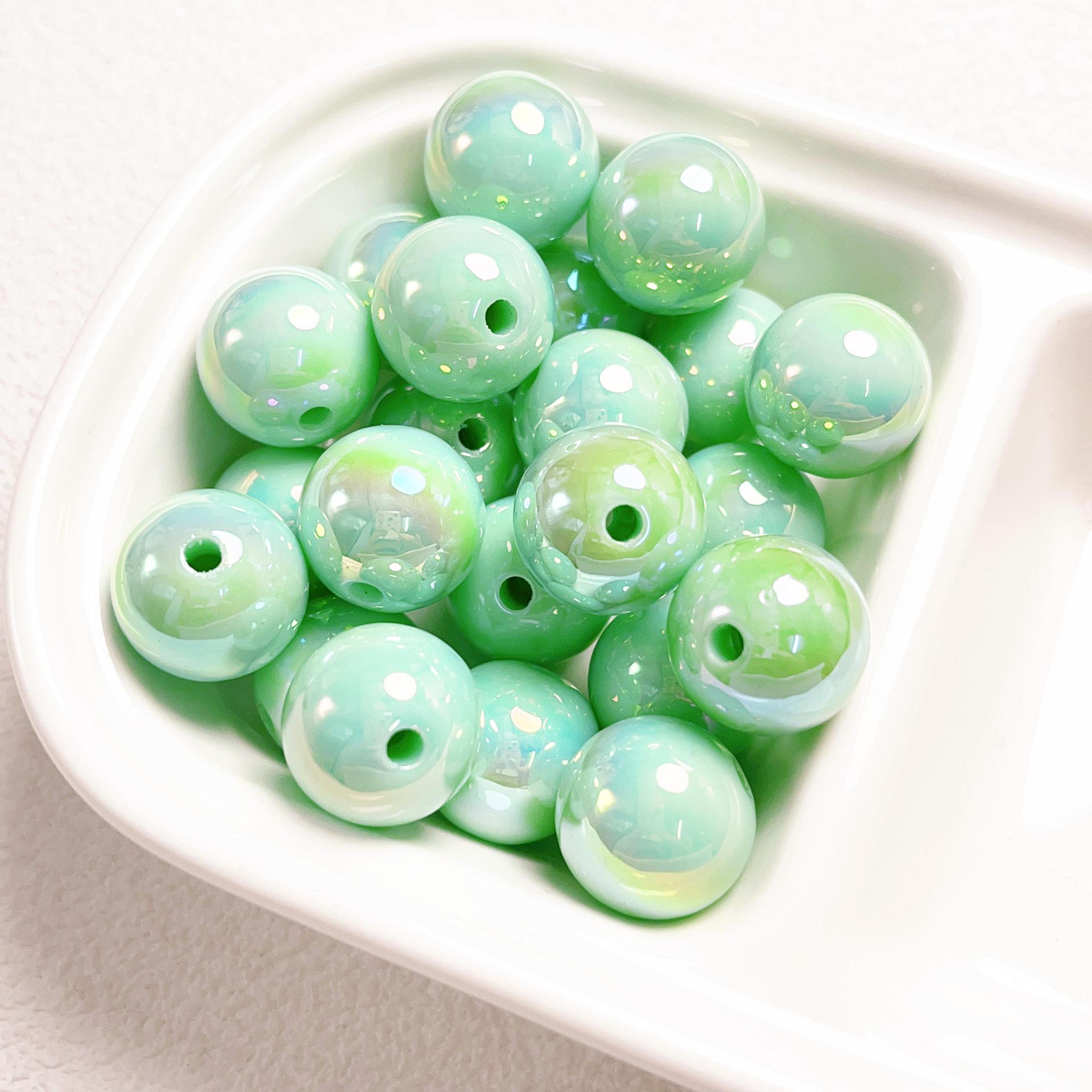 23g Weight Beads Jewelry Making Type DIY Jewelry Accessories Classification 10 PCS/Package Quantity Acrylic Material Ball Pattern Plating Design Simple Style Style 10 PCS/Package Arylic Ball DIY Jewelry Accessories Beads 21