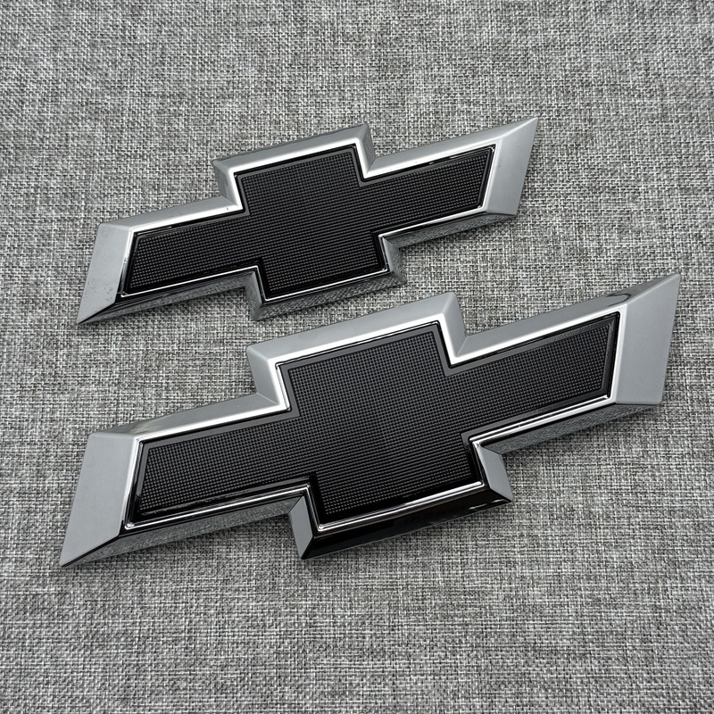 Applicable to Chevrolet Cruze Models 17-22, Front and Rear Cross Logo Replacement, Blackened Car Emblem