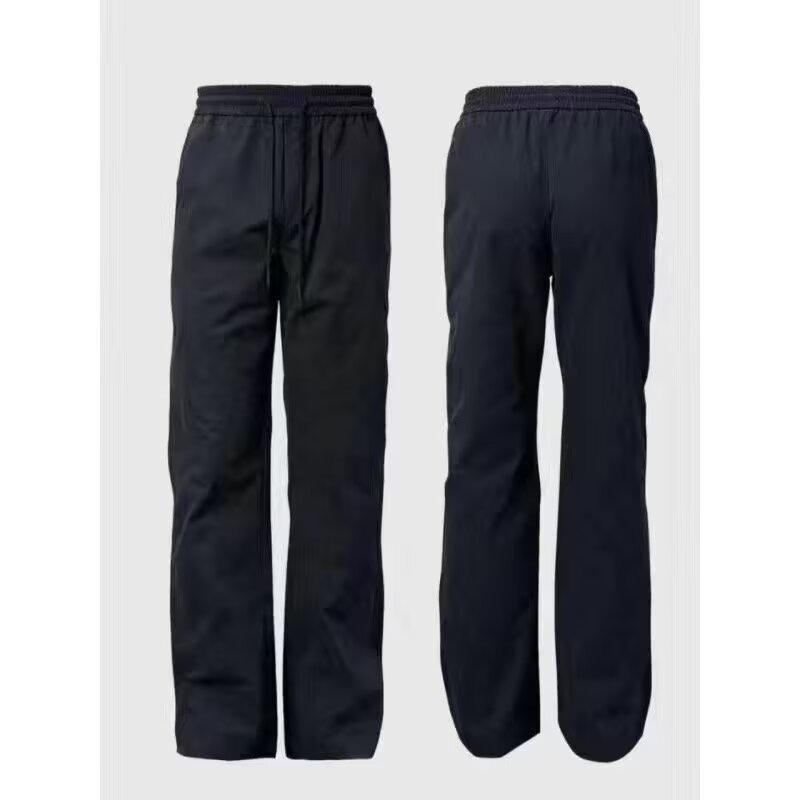 American Style Basic Diagonal Cut Casual Pants For Men Women, Summer Thin Workwear, Straight Loose Fit, Heightening And_mkmklike.com