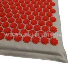 亚麻布新款花钉针毯椰丝填充刺毯针灸针刺垫