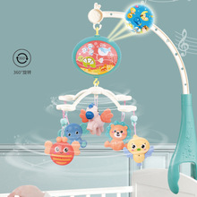 跨境热供婴儿音乐床铃投影摇铃0-18个月安抚玩具床头铃婴幼儿玩具