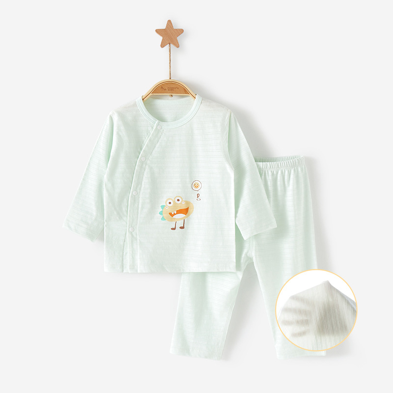 Bebé verano manga larga traje niño niños niñas ropa de verano aire acondicionado niños split Thin ropa de bebé recién nacido
