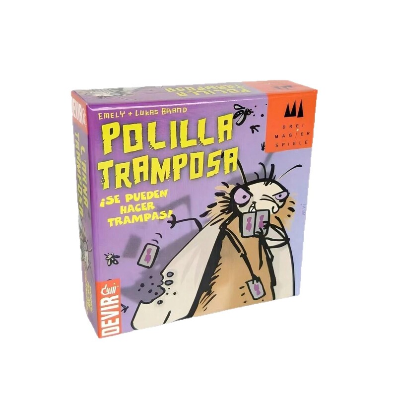 跨境爆款加厚硬盒版POLILLA TRAMPOSA西语作弊飞蛾系德国蟑螂桌游|undefined