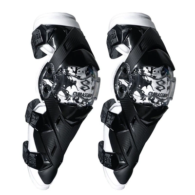Yixiang Outdoor Leg Protectors Motorcycle Safety Products Knight Knee Protectors Off-road Protection Racing Street Car Activity Joint White (Motorcycle Safety Supplies) - k09-white