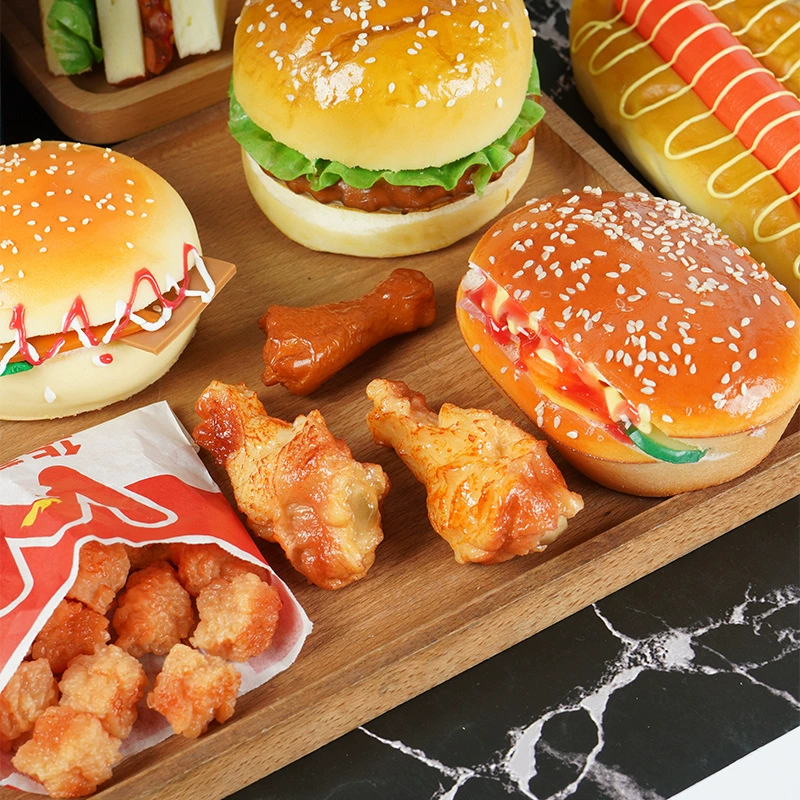 Simulation Food Model Shooting Pruder KFC Snack Package Great Burger Big Potato Oliang Chicken Leg Model