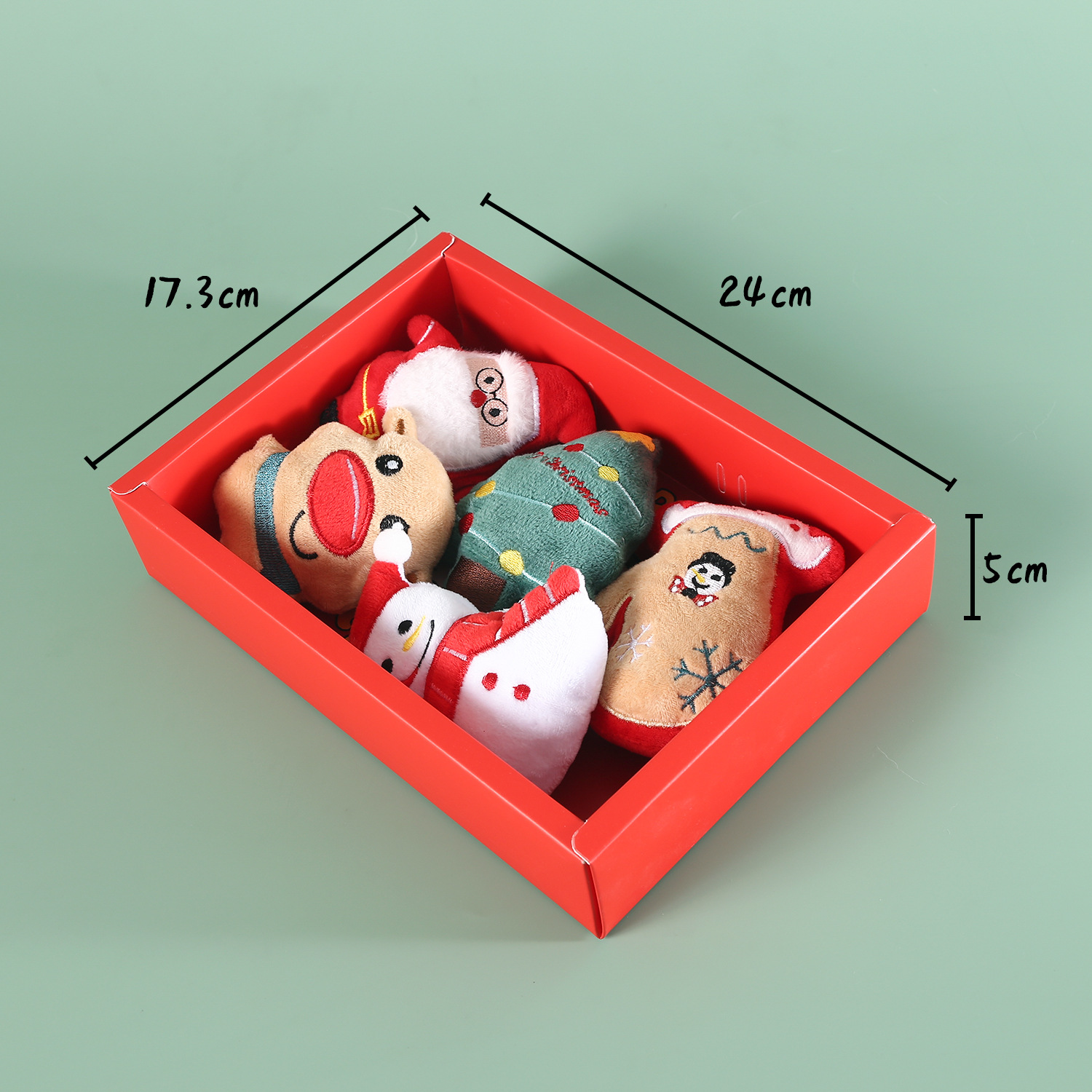Caja de regalo de juguetes de Navidad para gatos mascotas peluche dibujos animados árbol de Navidad viejo muñeco de nieve construido hierba gatos menta campana