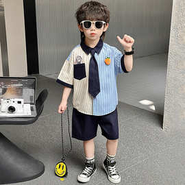 六一儿童演出服男童制服2026新款夏季班服校服幼儿园表演服毕业照