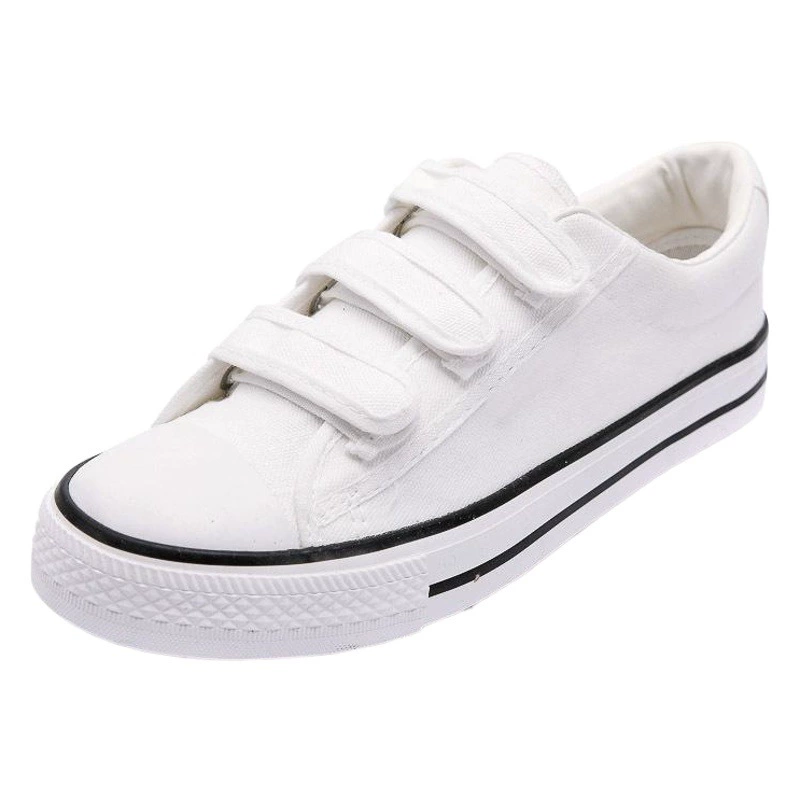 Весна 2020, новинка, парусиновые туфли на липучке, Женская Универсальная Женская обувь в Корейском стиле, повседневные спортивные кроссовки для студентов, женщин