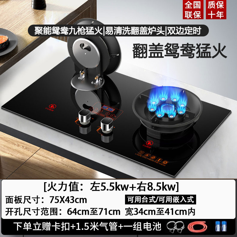 婴花燃气灶双灶家用台式液化气煤气灶天然气嵌入式节能猛台式灶|undefined