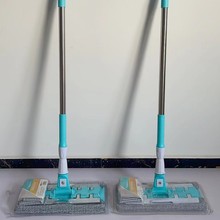 外贸夹布式平板拖把家用地板清洁懒人免手洗拖地墩布旋转拖地抹布