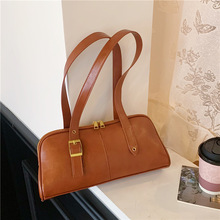 单肩包女士包高级质感极简风拼接单肩腋下包时尚百搭OL气质通勤包