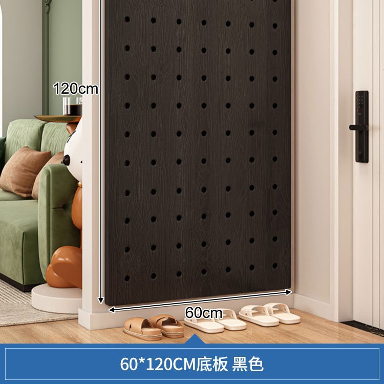 Fitness tablero de agujero de madera maciza equipo de pared estante de almacenamiento de equipo pared soporte de exhibición de deportes de yoga para el hogar