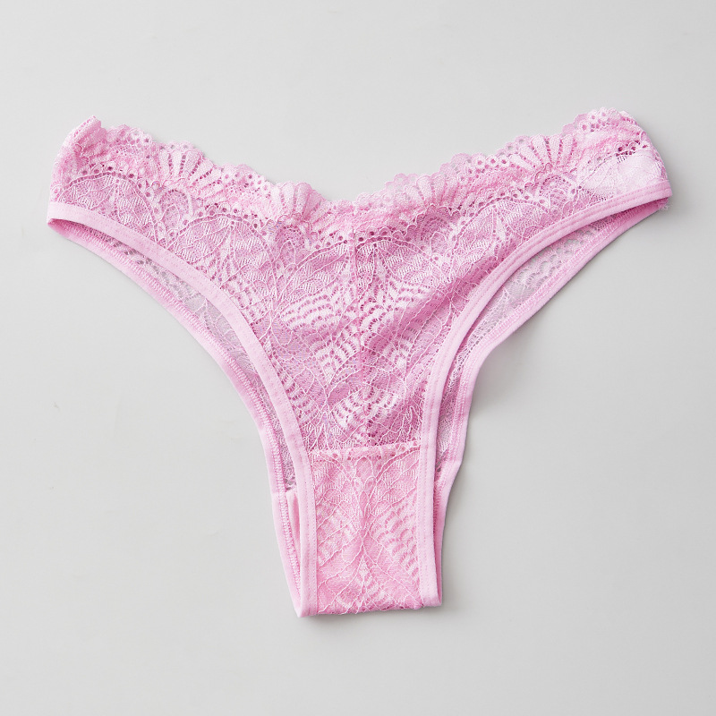 Tanga de mujer ropa interior de encaje sexy tentación caliente sexy transparente interior deportes ropa interior de cintura baja pantalones brasileños
