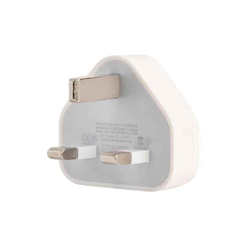 Cabezal de carga de trípode estándar británico 5V1A de un solo puerto USB para Apple multifunción adaptador de carga de teléfono móvil transfronterizo exclusivo