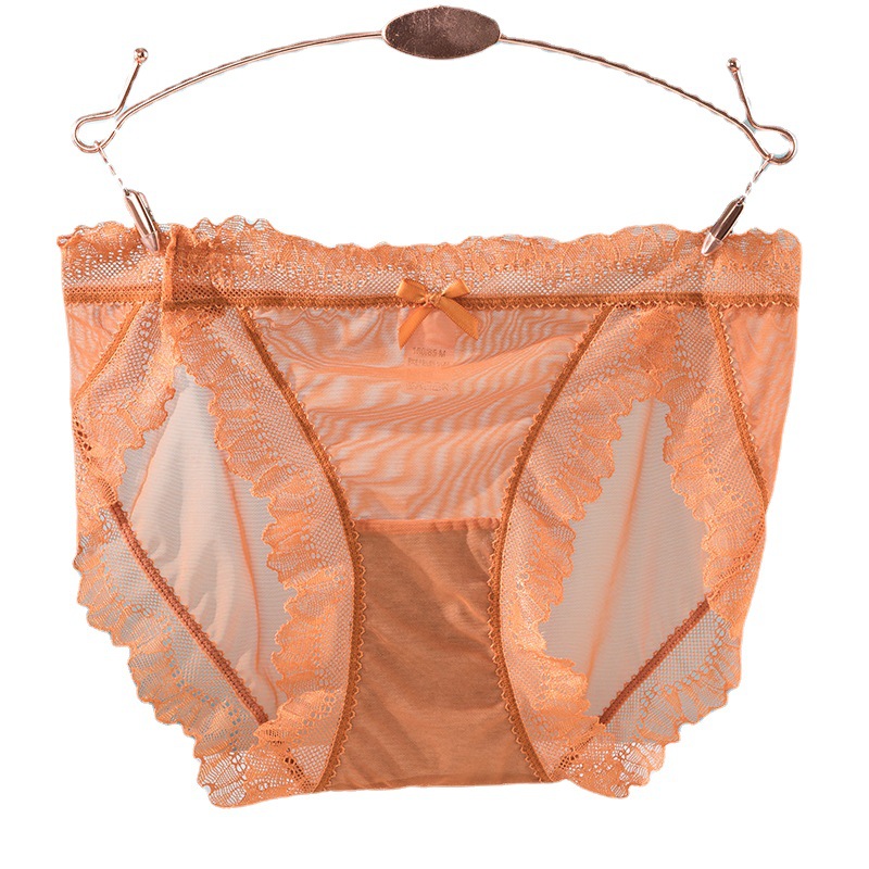 Nuevo en stock de malla de algodón fino en bolsas calzoncillos de mujer estilo de niña ropa interior cómoda y transpirable para mujeres