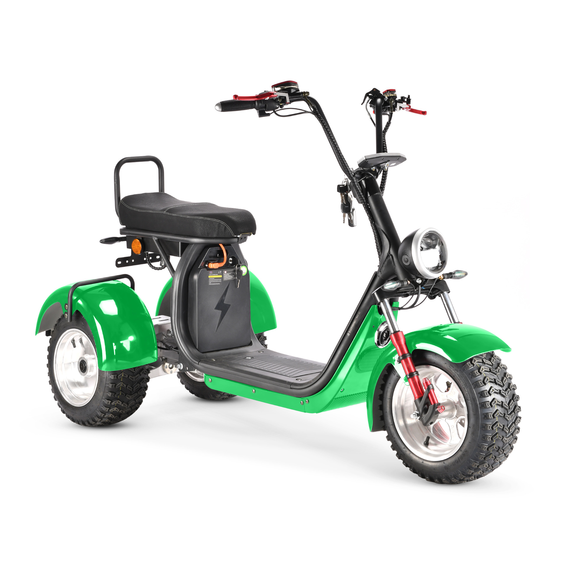 Eec Adult Mobility Scooter Dual-Drive Left and Right Swing Large Seat Cushion Single Bar Three-Wheel Motorcycle Harley Electric Vehicle