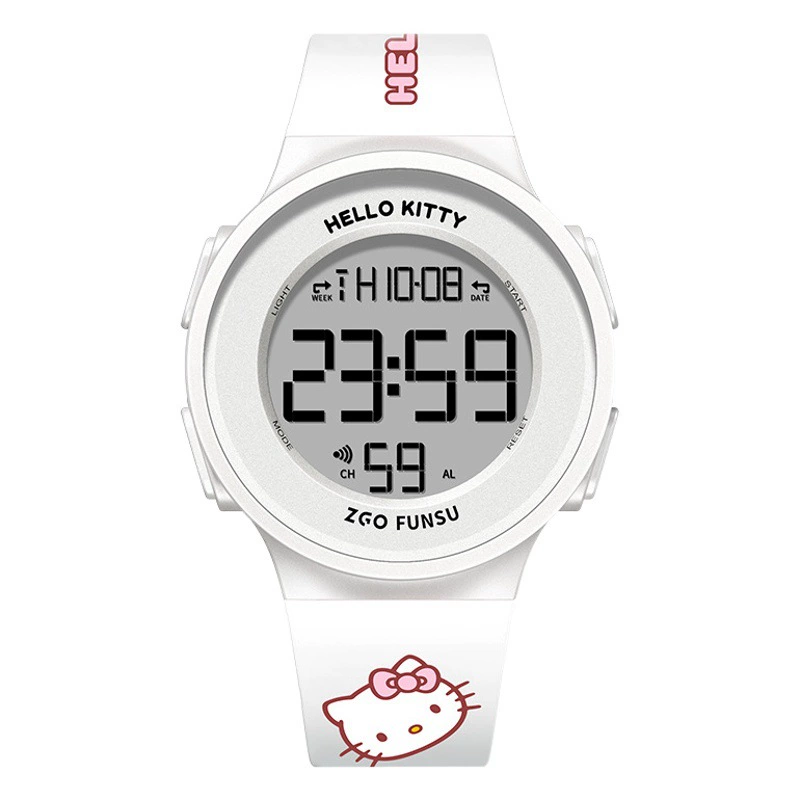 Zhenggang Sanrio совместно с Yugui Dog Watch для учениц средней и старшей школы часы для девочек спортивные водонепроницаемые электронные часы