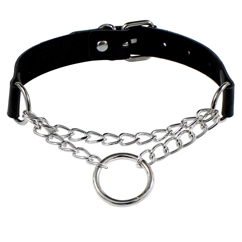 Fashionable polyurethane ring, choker, necklace, chain, European style, punk style