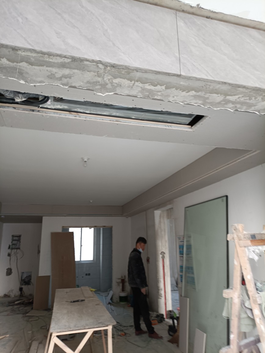 苏州双眼皮吊顶回字顶灯带吊顶木工家装修背景墙轻钢龙骨吊顶隔墙