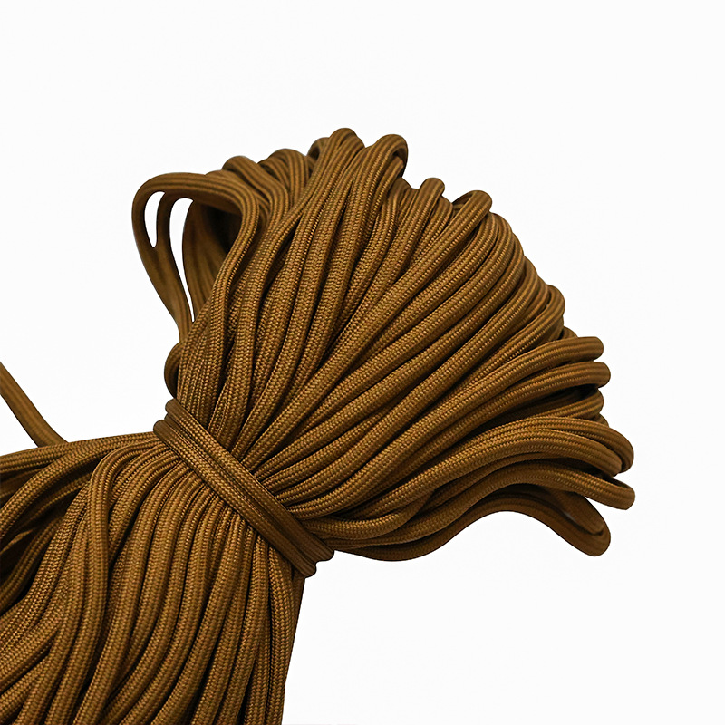 Cuerdas de poliéster coloridas de 5 mm cuerdas redondas cuerdas de agrupación resistentes al desgaste DIY cuerdas tejidas a mano colgante de llaver creativo