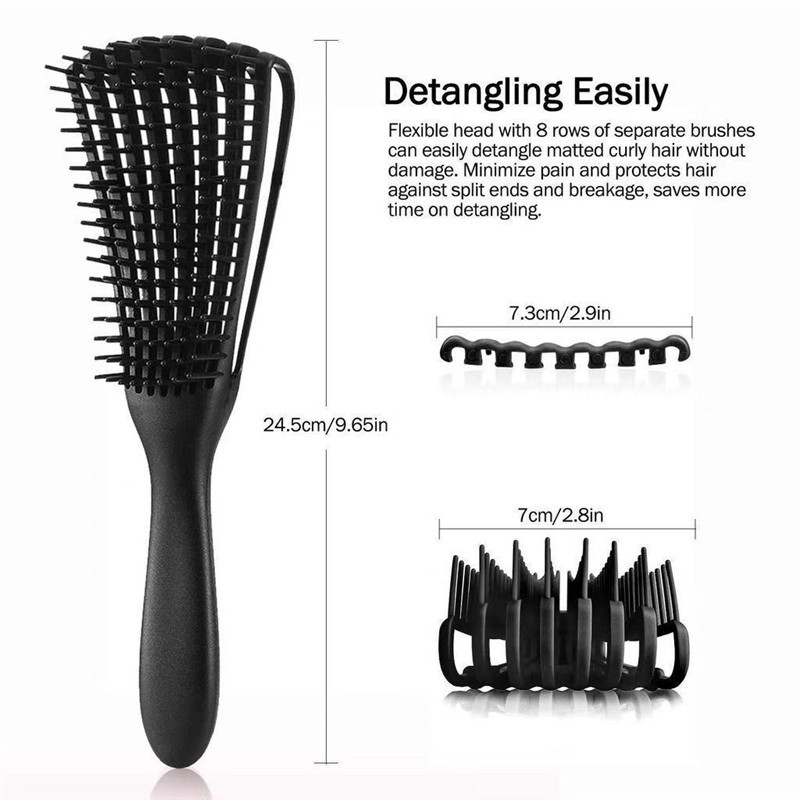 Sparrow hairstylingcomb Shun Straight Massage Fluffy Curly Hair Octopus Style Comb_voghion.com