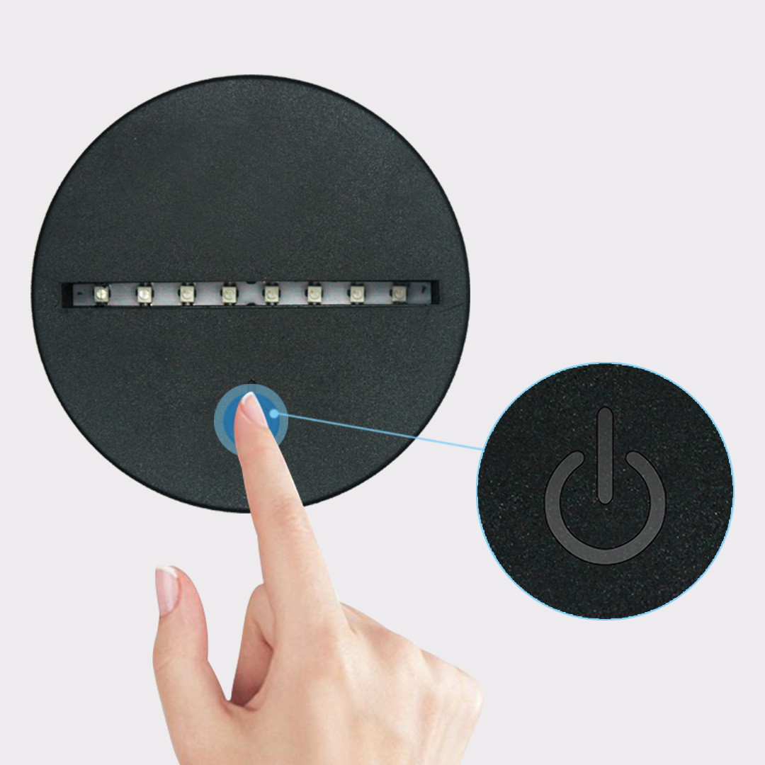 Fábrica directa pintura de diamante perimetral perforado a mano colorido recarga de forma especial placa de lámpara 5D modelado de lámpara de noche personalizado