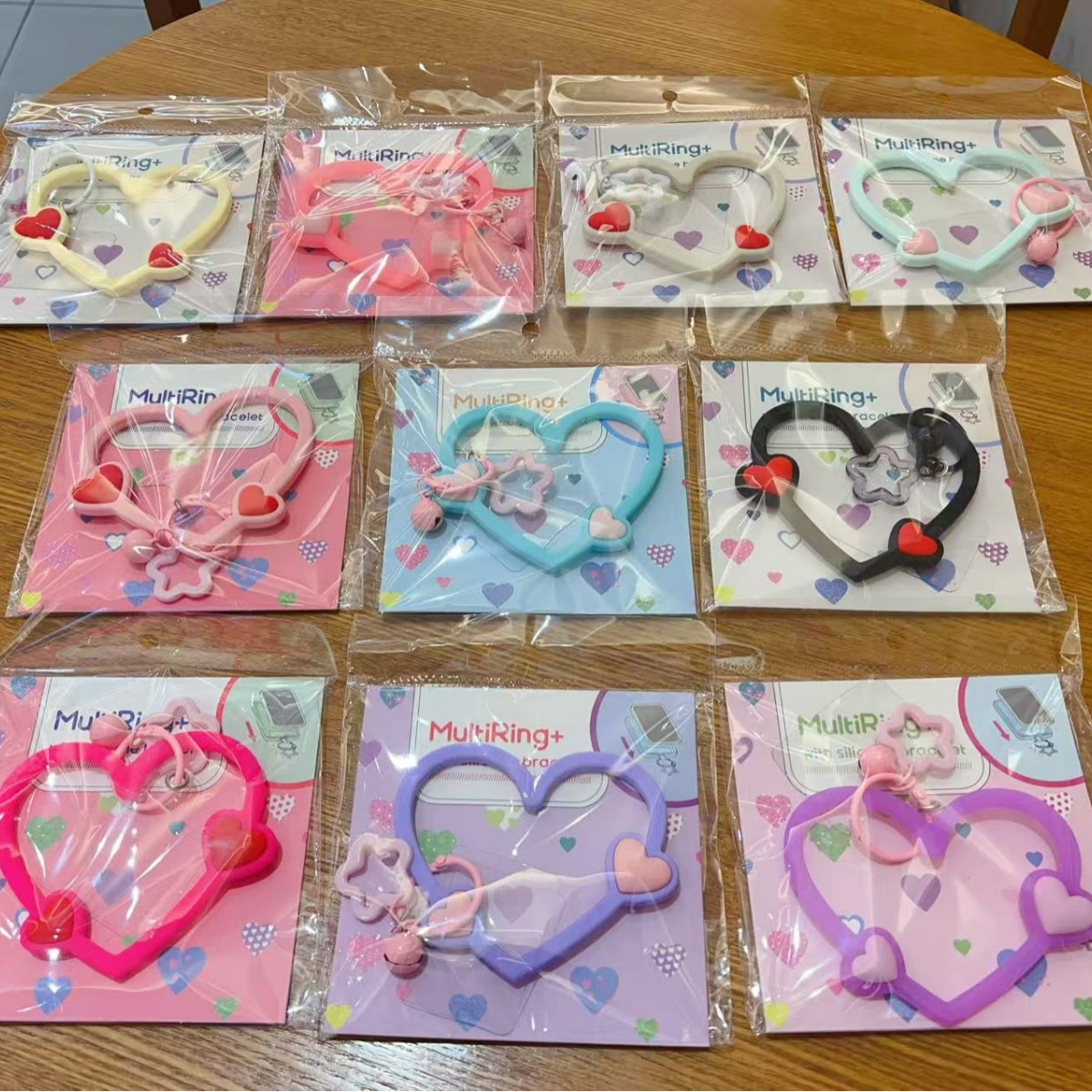 Buca hecha a mano ins viento de alta calidad cuerdas de teléfonos móviles amor pulsera de silicona cuerdas de moda de teléfonos móviles corto / adornos