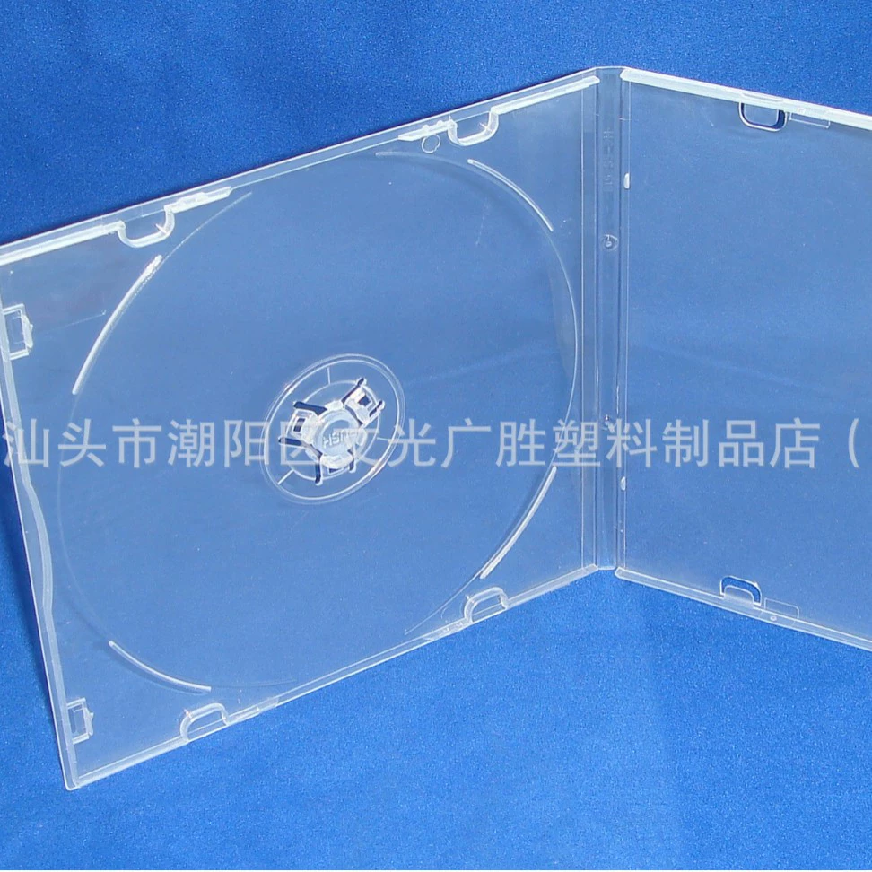 CD коробка 5 % одна дисковая коробка CD DVD с мембраной может быть вставлена, прозрачный пластиковый PP диск, мягкая резиновая коробка