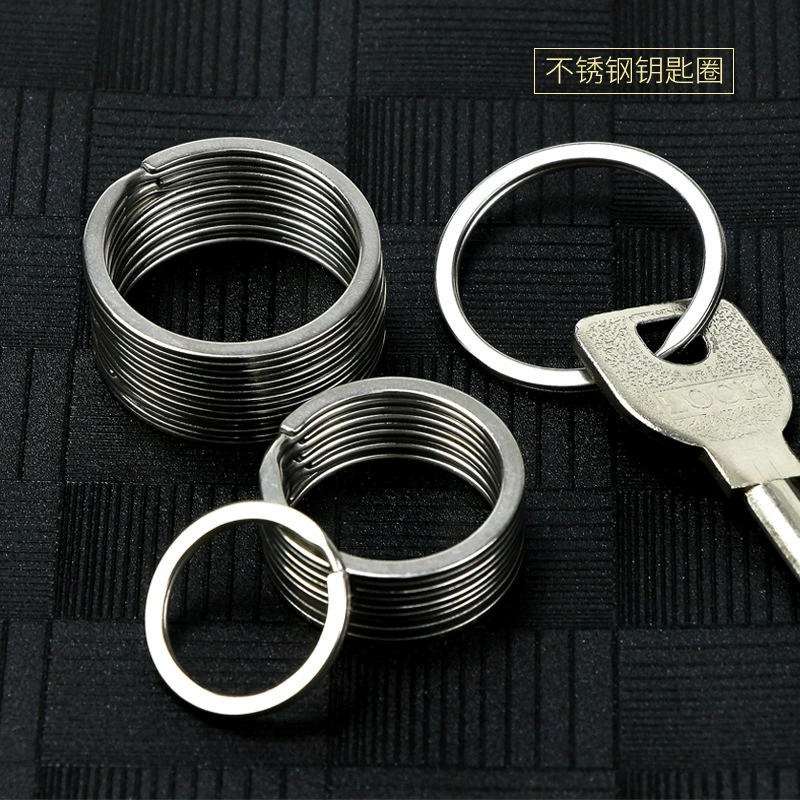 Прямые поставки с завода металлический брелок для ключей, железный брелок с отверстием, аксессуары для ключей из нержавеющей стали, автомобильные аксессуары для ключей.