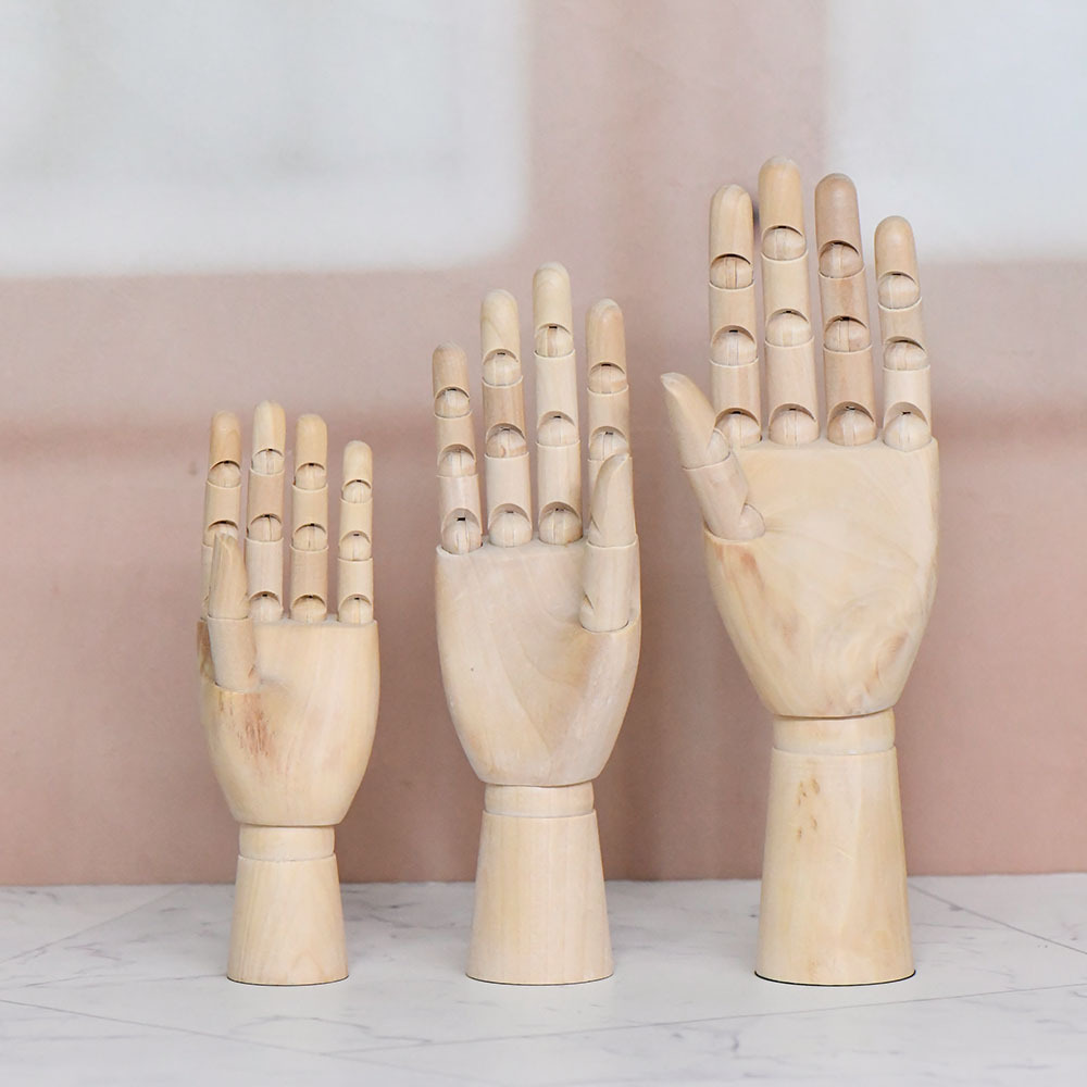 Boceto de títeres de arte para dibujo de madera 12 pulgadas articulaciones móviles mano de madera decoraciones para el hogar
