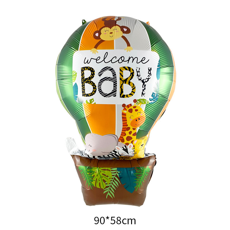 El género del globo de película de aluminio de WELCOME BABY revela la bola en la bola, el niño niña da la bienvenida a la decoración del pastel del bebé
