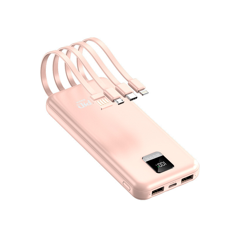 fuente de alimentación móvil de gran capacidad para teléfonos móviles 2w miliamperios pantalla digital de carga rápida con cuatro líneas suministro de proveedores de carga