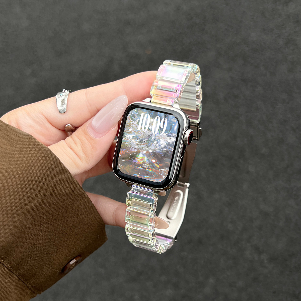 Correa de Silicona para Reloj Inteligente S11 S9/8 de PC, Galvanizado, para iWatch