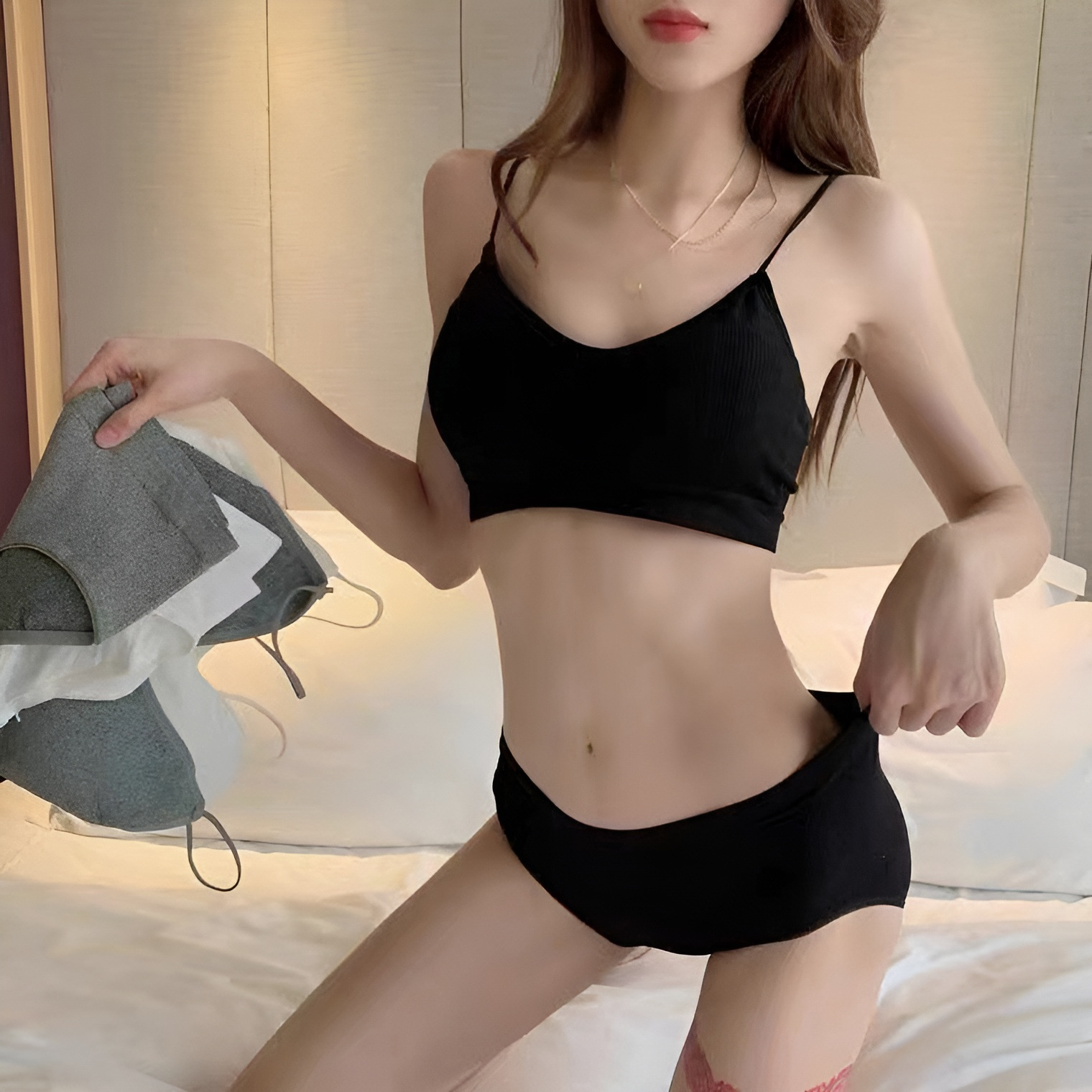 Selected disposable underwear bra sets for women, sauna-ready, no-wash, suitable for business trips, travel, military training, and daily disposable underwear.