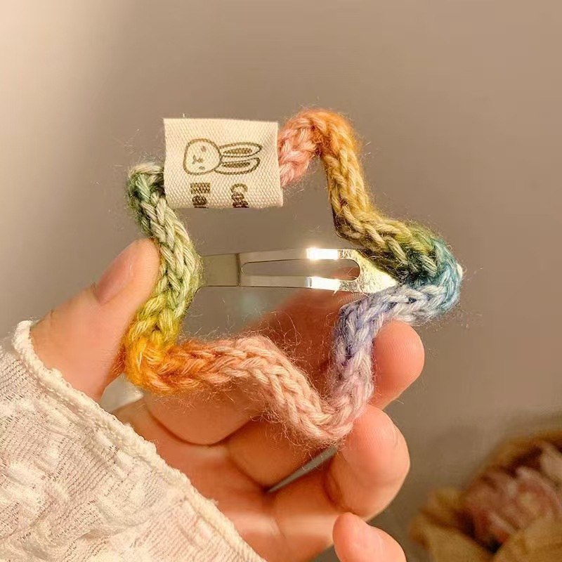 Colorful wool five-pointed star