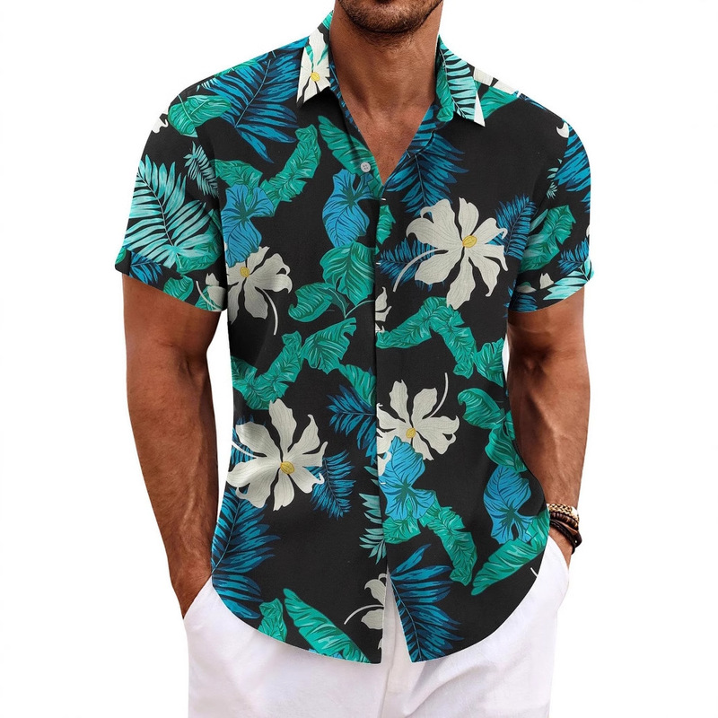Coofandy Cross-Border Men's Shirt Short Sleeve Casual Shirt Button-Down Shirt Men's Beach Summer Wedding Shirt Coofandy Cross-Border Men's Shirt Short Sleeve Casual Shirt Button-Down Shirt Men's Beach Summer Wedding Shirt
