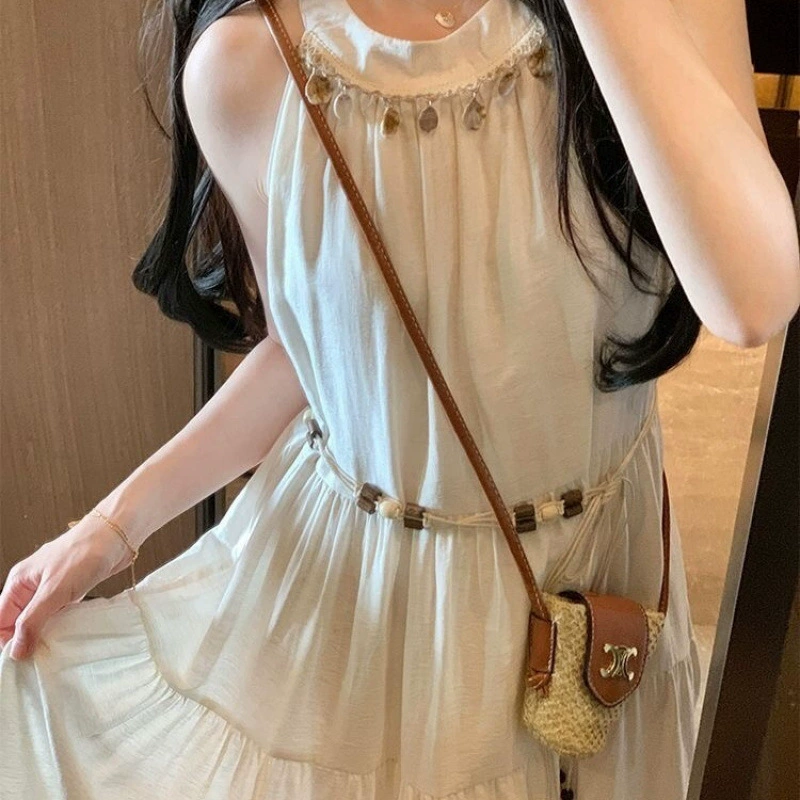 Винтажное этническое платье для женщин 2025 Лето Новая мода Универсальное платье Богиня Темперамент