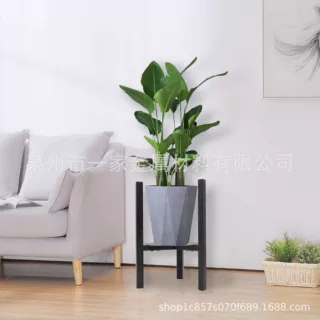 铁艺花盆架室内外金属植物支架可调节宽度三脚个性置物架绿植