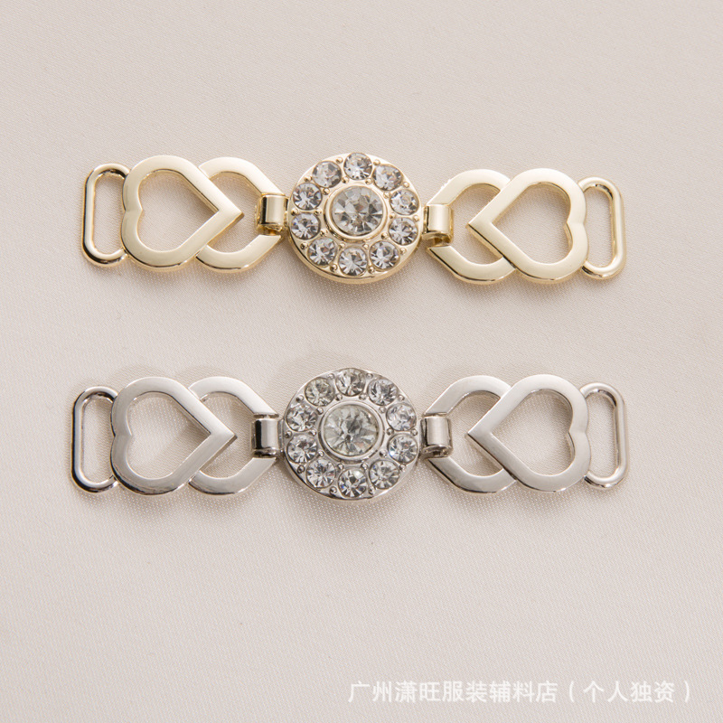 厂家直供五金装饰链条扣合金鞋扣高档服饰箱包五金鸡眼配件日子针|undefined