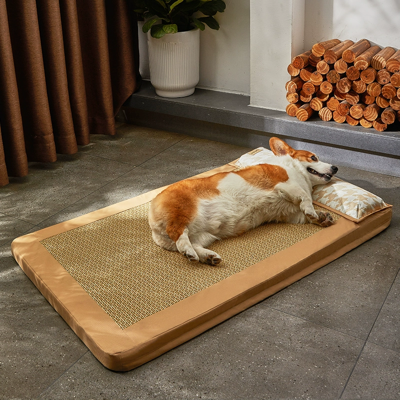Собачий коврик Собачий коврик Четыре сезона универсальный маленький и маленький собачий Тедди Корки кровать для собак для сна летом